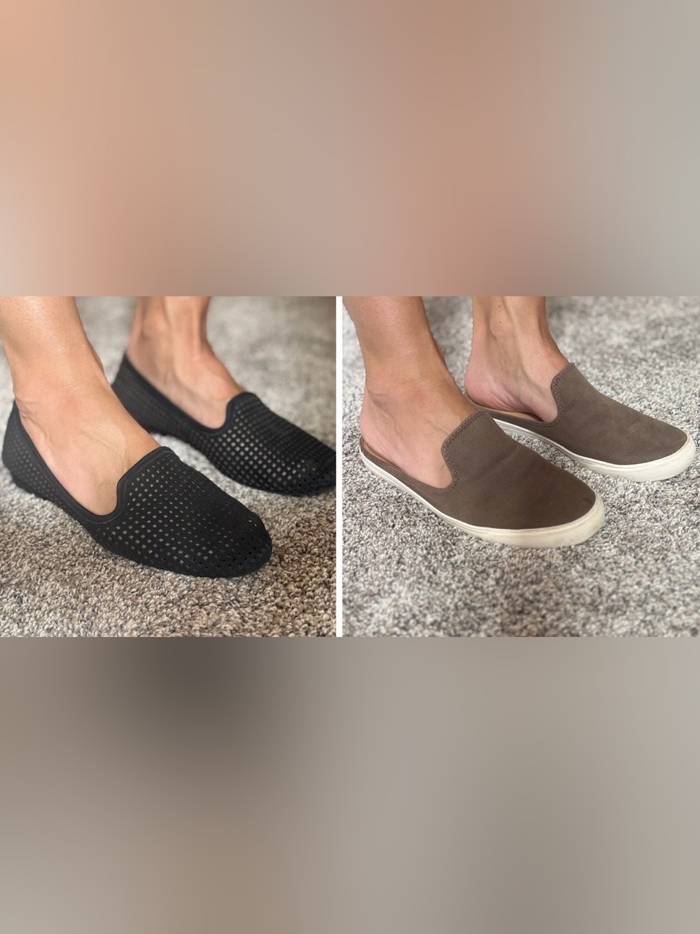 Bundle Casual Slip-On Sneaker Mules and Suede Loafer Flats